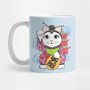 Maneki-Neko, Beckoning Cat Mug